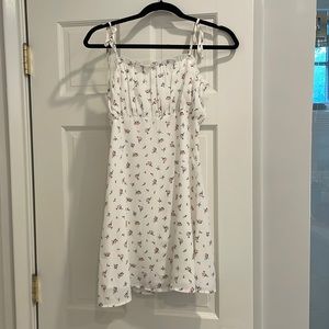 White floral Lulus dress.